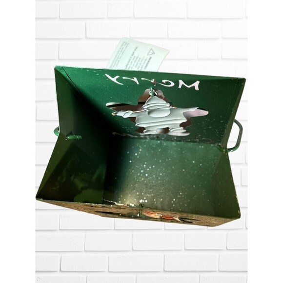 Christmas Candle Holder Tealight Votive Pillar Type Santa Claus Green Red White - Picture 7 of 8